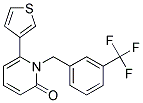 6-THIEN-3-YL-1-[3-(TRIFLUOROMETHYL)BENZYL]PYRIDIN-2(1H)-ONE Struktur