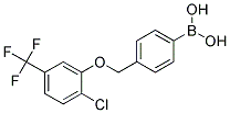 4-[(2'-CHLORO-5'-(TRIFLUOROMETHYL)PHENOXY)METHYL]PHENYLBORONIC ACID Struktur