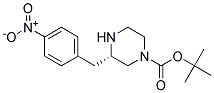 (S)-3-(4-NITRO-BENZYL)-PIPERAZINE-1-CARBOXYLIC ACID TERT-BUTYL ESTER Struktur