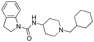 N-[1-(CYCLOHEXYLMETHYL)PIPERIDIN-4-YL]INDOLINE-1-CARBOXAMIDE Struktur