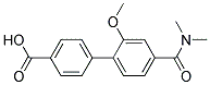 4'-DIMETHYLCARBAMOYL-2'-METHOXY-BIPHENYL-4-CARBOXYLIC ACID Struktur