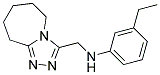 3-ETHYL-N-(6,7,8,9-TETRAHYDRO-5H-[1,2,4]TRIAZOLO[4,3-A]AZEPIN-3-YLMETHYL)ANILINE Struktur