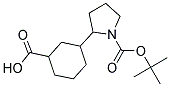 3-(1-(TERT-BUTOXYCARBONYL)PYRROLIDIN-2-YL)CYCLOHEXANECARBOXYLIC ACID Struktur