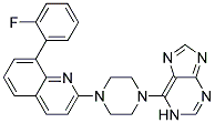 8-(2-FLUOROPHENYL)-2-[4-(1H-PURIN-6-YL)PIPERAZIN-1-YL]QUINOLINE Struktur