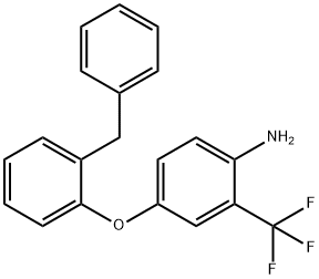 4-(2-BENZYLPHENOXY)-2-(TRIFLUOROMETHYL)ANILINE Struktur