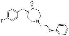 4-(4-FLUOROBENZYL)-1-(2-PHENOXYETHYL)-1,4-DIAZEPAN-5-ONE Struktur