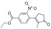 4-(2-METHYL-3-OXO-CYCLOPENT-1-ENYL)-3-NITRO-BENZOIC ACID ETHYL ESTER Struktur