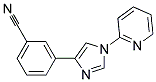 3-(1-PYRIDIN-2-YL-1H-IMIDAZOL-4-YL)-BENZONITRILE Struktur