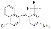 4-[(4-CHLORO-1-NAPHTHYL)OXY]-3-(TRIFLUOROMETHYL)-PHENYLAMINE Struktur