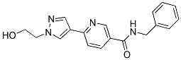 N-BENZYL-6-[1-(2-HYDROXYETHYL)-1H-PYRAZOL-4-YL]NICOTINAMIDE Struktur