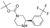 (R)-3-(3-TRIFLUOROMETHYL-PHENYL)-PIPERAZINE-1-CARBOXYLIC ACID TERT-BUTYL ESTER Struktur