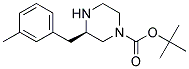 (R)-3-(3-METHYL-BENZYL)-PIPERAZINE-1-CARBOXYLIC ACID TERT-BUTYL ESTER Struktur