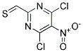 4,6 DICHLORO-2-THIOMETHYL-5-NITROPYRIMIDINE Struktur