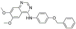 4-(4-BENZYLOXYANILINO)-6,7-DIMETHOXYQUINAZOLINE Struktur