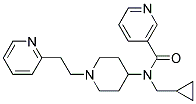 N-(CYCLOPROPYLMETHYL)-N-[1-(2-PYRIDIN-2-YLETHYL)PIPERIDIN-4-YL]NICOTINAMIDE Struktur