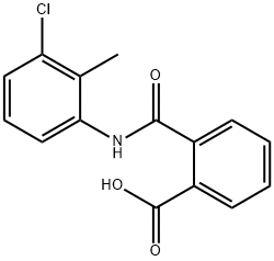 N-(3-CHLORO-2-METHYL-PHENYL)-PHTHALAMIC ACID Struktur