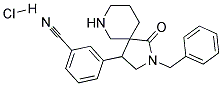 3-(2-BENZYL-1-OXO-2,7-DIAZASPIRO[4.5]DECAN-4-YL)BENZONITRILE HYDROCHLORIDE Struktur