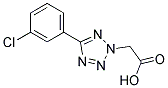 [5-(3-CHLOROPHENYL)-2H-TETRAZOL-2-YL]ACETIC ACID Struktur