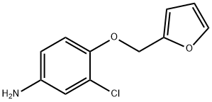 3-CHLORO-4-(2-FURYLMETHOXY)ANILINE Struktur