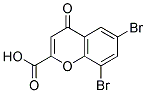 6,8-DIBROMO-4-OXO-4H-CHROMENE-2-CARBOXYLIC ACID Struktur