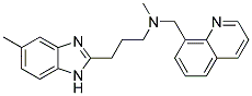 N-METHYL-3-(5-METHYL-1H-BENZIMIDAZOL-2-YL)-N-(QUINOLIN-8-YLMETHYL)PROPAN-1-AMINE Struktur