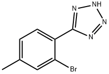 5-(2-BROMO-4-METHYLPHENYL)-1H-TETRAZOLE Struktur