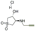 TRANS-1,1-DIOXO-4-PROP-2-YNYLAMINO-TETRAHYDROTHIOPHEN-3-OL HYDROCHLORIDE Struktur