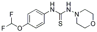 N-(4-(DIFLUOROMETHOXY)PHENYL)-N'-MORPHOLIN-4-YLTHIOUREA Struktur