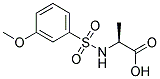 ALANINE, N-[(3-METHOXYPHENYL)SULFONYL]- Struktur