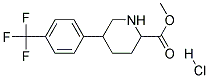 METHYL 5-(4-(TRIFLUOROMETHYL)PHENYL)PIPERIDINE-2-CARBOXYLATE HYDROCHLORIDE Struktur