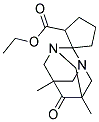 ETHYL 5',7'-DIMETHYL-6'-OXO-1',3'-DIAZASPIRO[CYCLOPENTANE-1,2'-TRICYCLO[3.3.1.1(3,7)]DECANE]-2-CARBOXYLATE Struktur