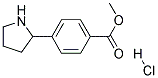 METHYL 4-(PYRROLIDIN-2-YL)BENZOATE HYDROCHLORIDE Struktur