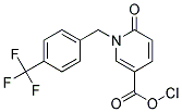 5-CHLORO-1-[4-(TRIFLUOROMETHYL)BENZYL]PYRID-2-ONE-5-CARBOXYLIC ACID Struktur