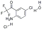 2-(TRIFLUOROACETYL)-4-CHLOROANILINE, HYDROCHLORIDE HYDRATE Struktur