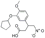 3-(3-(CYCLOPENTYLOXY)-4-METHOXYPHENYL)-4-NITROBUTANOIC ACID Struktur