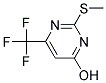 2-METHYLSULFANYL-6-TRIFLUOROMETHYL-PYRIMIDN-4-OL Struktur