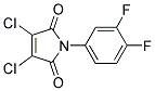 3,4-DICHLORO-1-(3,4-DIFLUOROPHENYL)-1H-PYRROLE-2,5-DIONE, TECH Struktur