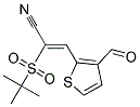 2-(TERT-BUTYLSULFONYL)-3-(3-FORMYL-2-THIENYL)ACRYLONITRILE, TECH Struktur