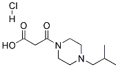 3-(4-ISOBUTYL-PIPERAZIN-1-YL)-3-OXO-PROPIONIC ACIDHYDROCHLORIDE Struktur