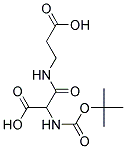 2-(N-BOC-AMINO)-3-(2-CARBOXYETHYLAMINO)-3-OXOPROPANOIC ACID Struktur