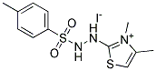 3,4-DIMETHYL-2-{2-[(4-METHYLPHENYL)SULPHONYL]HYDRAZINO}-1,3-THIAZOL-3-IUM IODIDE Struktur