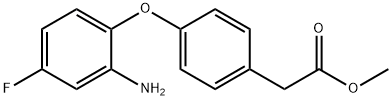 METHYL 2-[4-(2-AMINO-4-FLUOROPHENOXY)PHENYL]-ACETATE Struktur