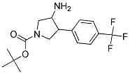 3-AMINO-4-(4-TRIFLUOROMETHYLPHENYL)-1-BOC-PYRROLIDINE Struktur