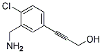 3-(3-AMINOMETHYL-4-CHLORO-PHENYL)-PROP-2-YN-1-OL Struktur