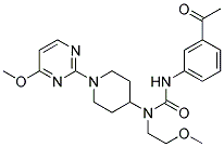 N'-(3-ACETYLPHENYL)-N-(2-METHOXYETHYL)-N-[1-(4-METHOXYPYRIMIDIN-2-YL)PIPERIDIN-4-YL]UREA Struktur