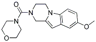 8-METHOXY-2-(MORPHOLIN-4-YLCARBONYL)-1,2,3,4-TETRAHYDROPYRAZINO[1,2-A]INDOLE Struktur