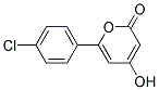 6-(4-CHLORO-PHENYL)-4-HYDROXY-PYRAN-2-ONE Struktur