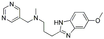 3-(5-METHOXY-1H-BENZIMIDAZOL-2-YL)-N-METHYL-N-(PYRIMIDIN-5-YLMETHYL)PROPAN-1-AMINE Struktur