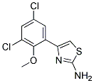 4-(3,5-DICHLORO-2-METHOXYPHENYL)-1,3-THIAZOL-2-AMINE Struktur