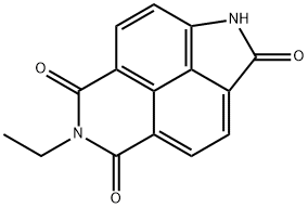 6-ETHYL-1H-INDOLO[5,4,3-DEF]ISOQUINOLINE-2,5,7(6H)-TRIONE Struktur